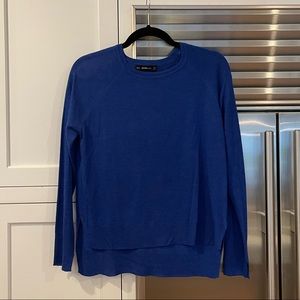 Zara Knit Blue Sweater in Size Small